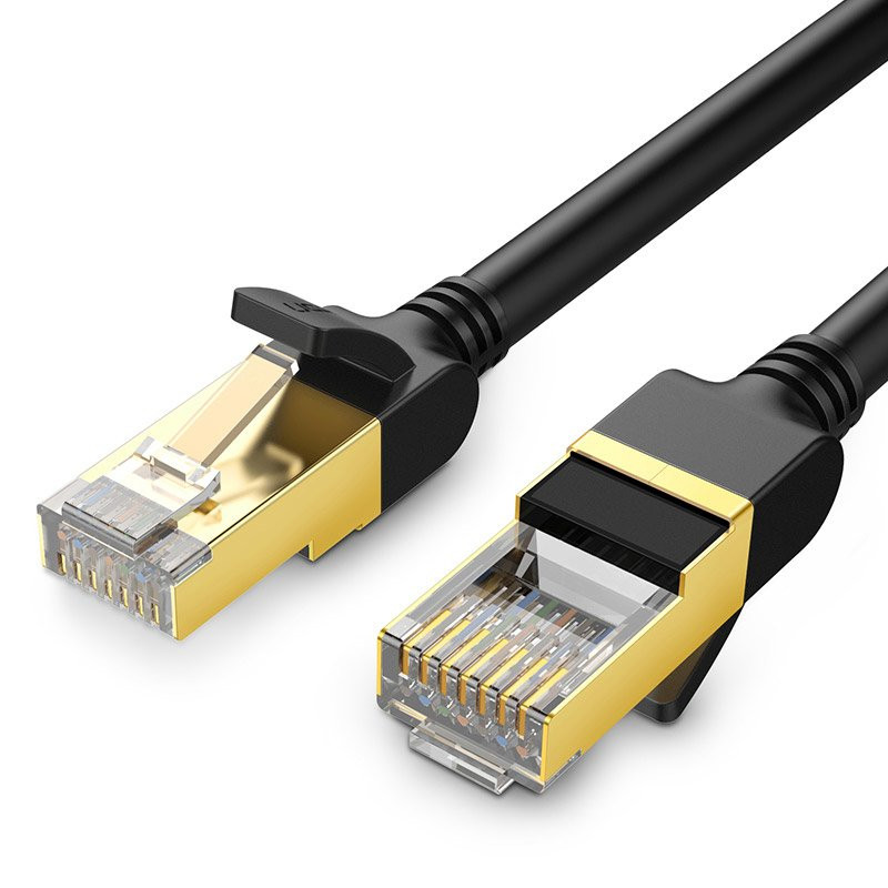 
Kabelio tinklo pataisos laidas LAN RJ45 Cat 7 STP 10Gbps 2m juodas
