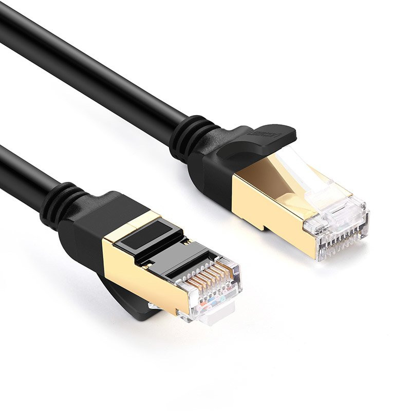 
Kabelio tinklo pataisos laidas LAN RJ45 Cat 7 STP 10Gbps 2m juodas
