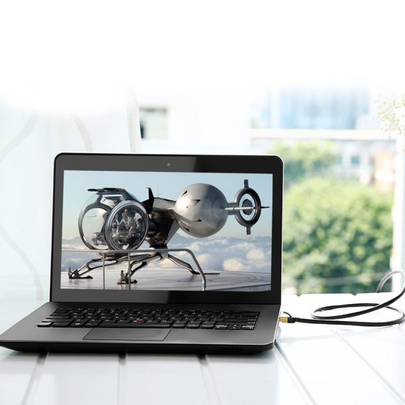 
Kabelio tinklo pataisos laidas LAN RJ45 Cat 7 STP 10Gbps 2m juodas
