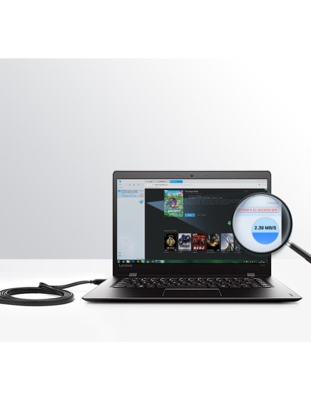 
Kabelio tinklo pataisos laidas LAN RJ45 Cat 7 STP 10Gbps 2m juodas
