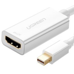 
FHD Mini DisplayPort (vyriškas) į HDMI (moteriškas) adapteris baltas
