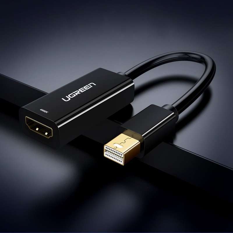 FHD Mini DisplayPort (vyriškas) į HDMI (moteriškas) adapteris baltas