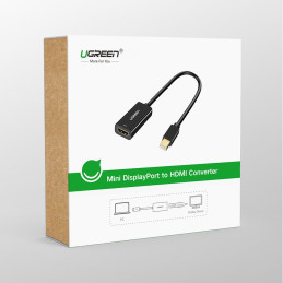 
FHD Mini DisplayPort (vyriškas) į HDMI (moteriškas) adapteris baltas
