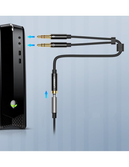AUX 3,5 mm mini lizdo skirstytuvo adapteris mikrofonui ir ausinėms, juodas
 
AUX 3,5 mm mini lizdo skirstytuvo adapteris mikrofonui ir ausinėms, juodas