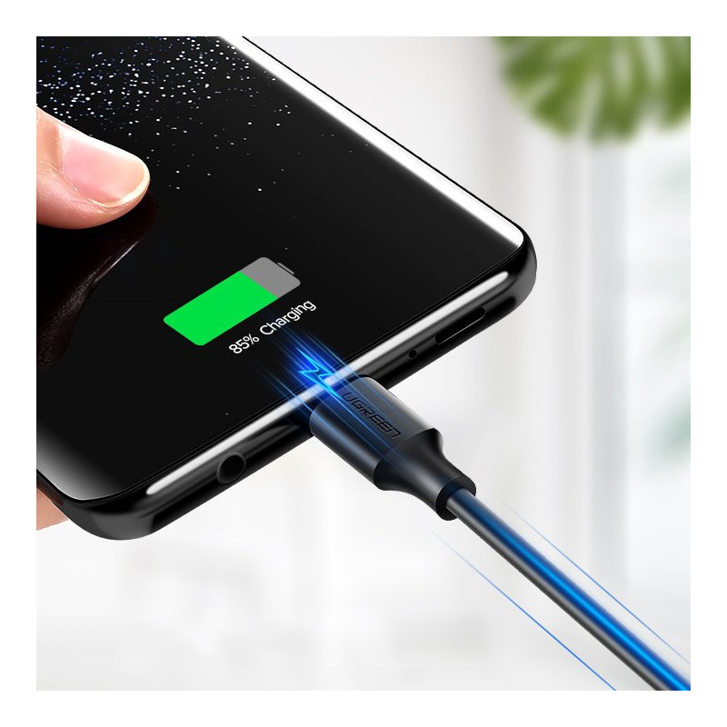 Patvarus USB - USB-C laidas 480 Mbps 3A 1,5 m juodas