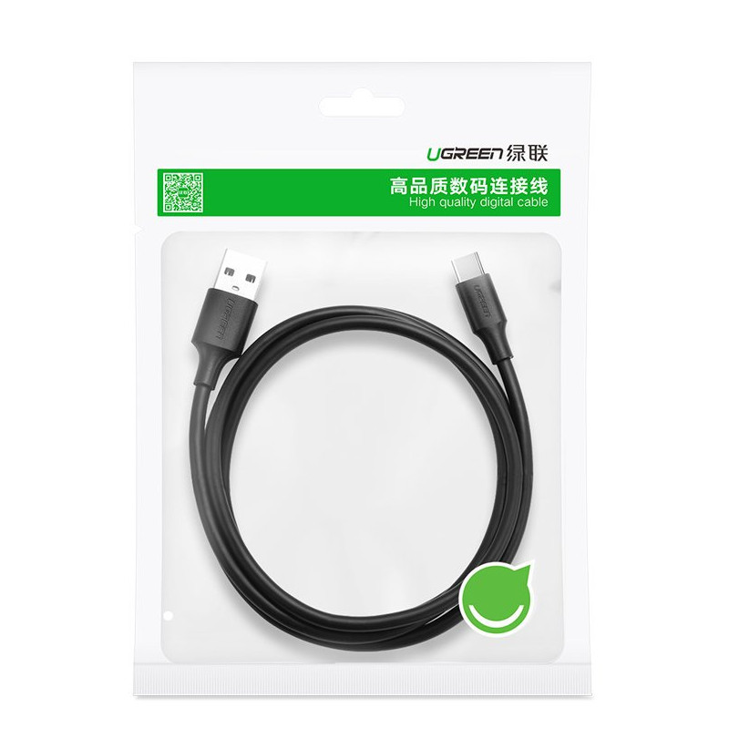 Patvarus USB - USB-C laidas 480 Mbps 3A 1,5 m juodas