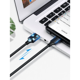 
Patvarus USB - USB-C laidas 480 Mbps 3A 1,5 m juodas
