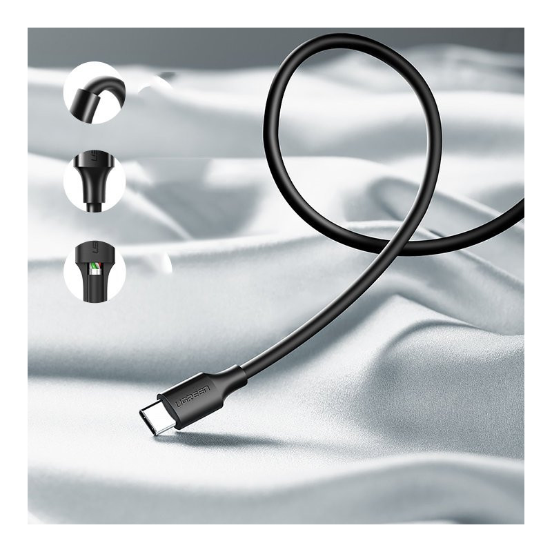 Patvarus USB - USB-C laidas 480 Mbps 3A 1,5 m juodas