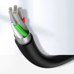 
Patvarus USB - USB-C laidas 480 Mbps 3A 1,5 m juodas
