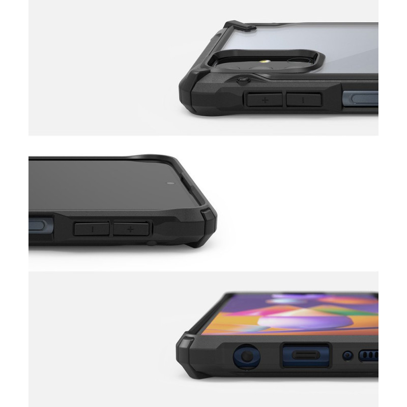 Fusion X šarvuotas dėklas su rėmeliu, skirtas Galaxy M31s, mėlynas