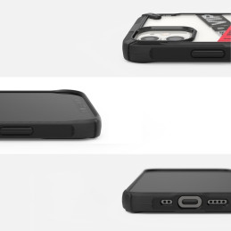 
Šarvuotas dėklas su rėmeliu iPhone 12 mini Fusion X Design Ticket juosta, juoda
