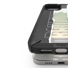 
Šarvuotas dėklas su rėmeliu iPhone 12 mini Fusion X Design Ticket juosta, juoda
