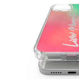 
Šarvuotas dėklo dangtelis su gelio rėmeliu iPhone 12 Pro Max Fusion Design rožinė-žalia
