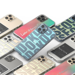 
Šarvuotas dėklo dangtelis su gelio rėmeliu iPhone 12 Pro Max Fusion Design rožinė-žalia
