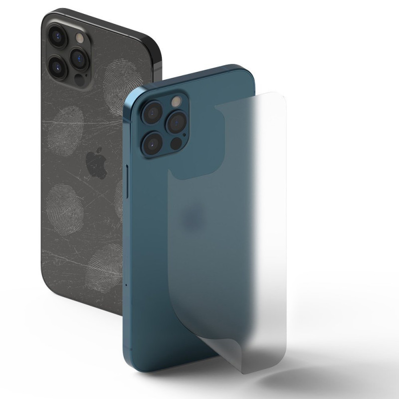 Matinė apsauginė plėvelė skirta iPhone 12 Pro Max ID Back Matte Film SET of 2