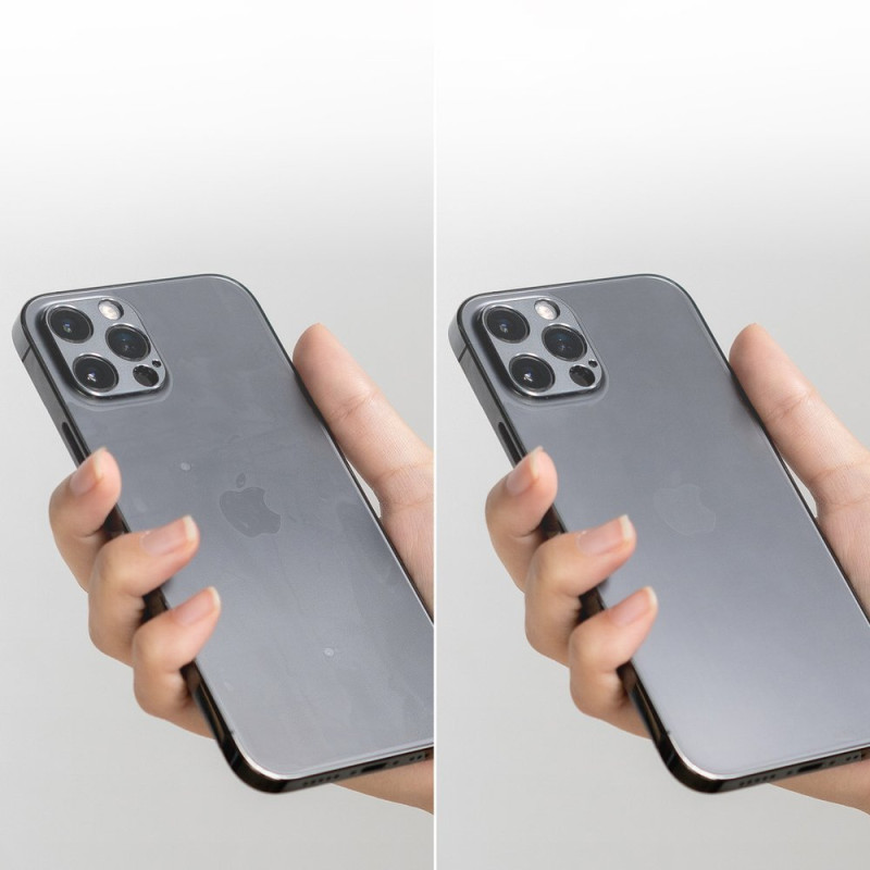 Matinė apsauginė plėvelė skirta iPhone 12 Pro Max ID Back Matte Film SET of 2