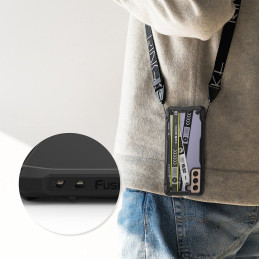 
Galaxy S21+ 5G Fusion X Design Ticket šarvuotas dėklas su rėmeliu, juodas
