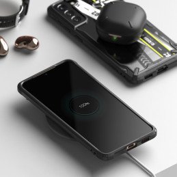 
Galaxy S21+ 5G Fusion X Design Cross šarvuotas dėklas su rėmeliu, juodas

