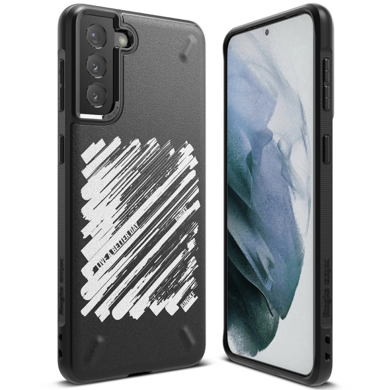 
Patvarus Galaxy S21+ 5G Onyx Design Paint juodos spalvos dėklas ir dangtelis
