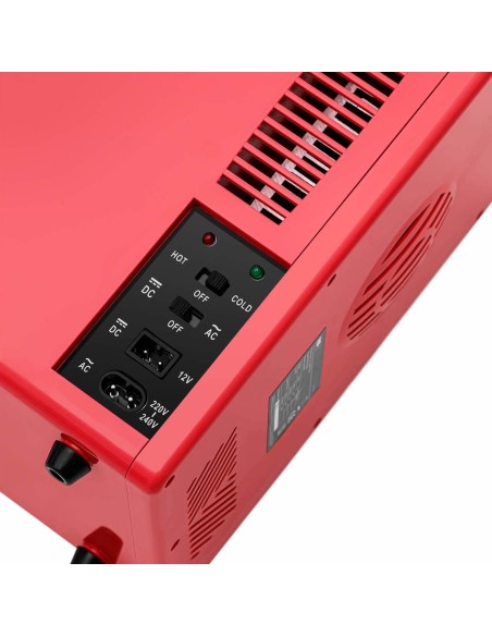 Mini kambarinis automobilinis šaldytuvas su šildymo funkcija 12 / 240 V 4 l - raudonas Mini kambarinis automobilinis šaldytuvas su šildymo funkcija 12 / 240 V 4 l - raudonas