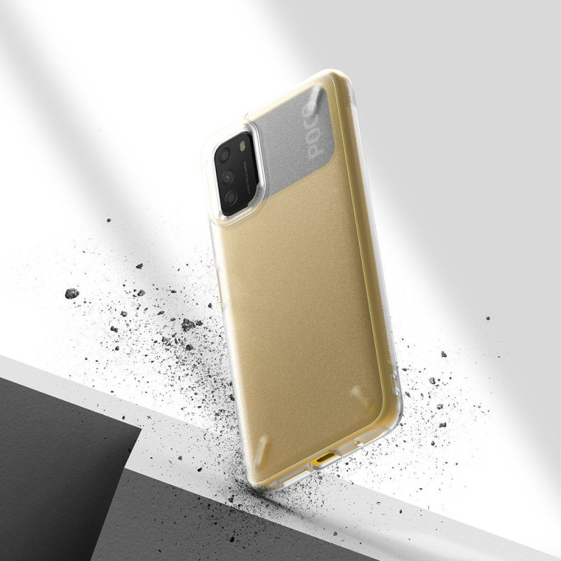 Patvarus, sustiprintas dėklas XIAOMI POCO M3 ONYX telefonui, skaidrus