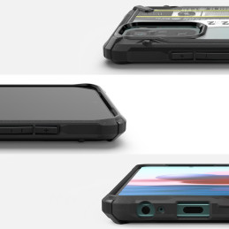 
„Xiaomi Redmi Note 10/ 10S Fusion X Design Ticket“ šarvuotas dėklas su juodu rėmeliu
