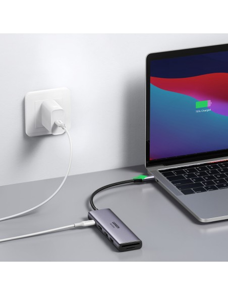 6 viename daugiafunkcis USB-C HUB – 2x USB HDMI 4K SD ir TF kortelių skaitytuvas USB-C PD 100W pilka
 
6 viename daugiafunkcis USB-C HUB – 2x USB HDMI 4K SD ir TF kortelių skaitytuvas USB-C PD 100W pilka