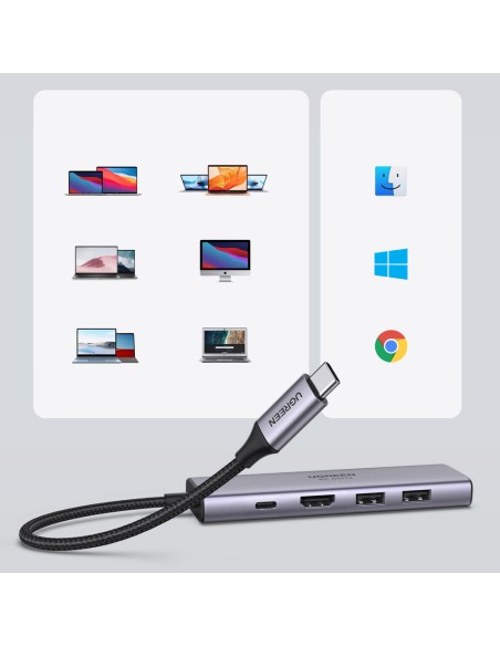 6 viename daugiafunkcis USB-C HUB – 2x USB HDMI 4K SD ir TF kortelių skaitytuvas USB-C PD 100W pilka
 
6 viename daugiafunkcis USB-C HUB – 2x USB HDMI 4K SD ir TF kortelių skaitytuvas USB-C PD 100W pilka