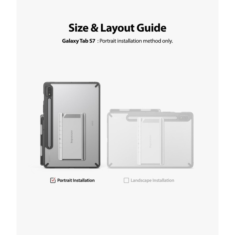 Tvirtas dėklas su gelio rėmeliu ir stovu Galaxy Tab S7 11& 39 & 39 Fusion Combo Išskirtinai pilka