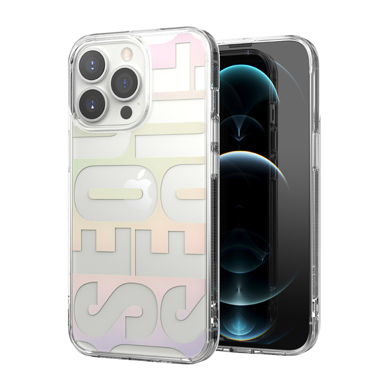 Šarvuotas dėklas su gelio rėmeliu, skirtas iPhone 13 Pro Fusion Design, skaidrus