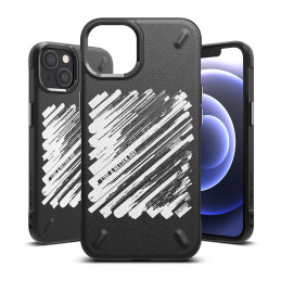 
Patvarus dėklas ir dangtelis iPhone 13 mini Onyx Design Paint juodai
