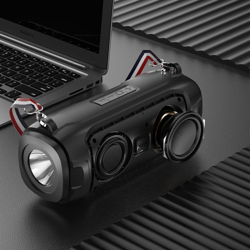 4in1 belaidis garsiakalbis 5W Bluetooth 5.0 FM radijo saulės skydelio žalias žibintuvėlis