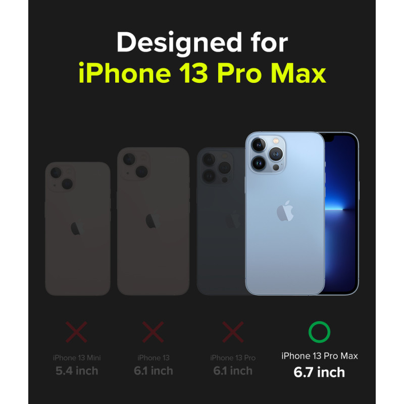Šarvuotas dėklas su rėmeliu iPhone 13 Pro Max Fusion X Design Ticket juosta, juoda