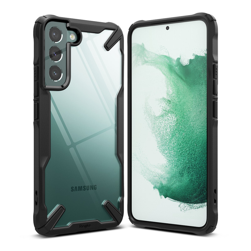 
Galaxy S22+ Fusion X šarvuotas dėklas su rėmeliu, juodas

