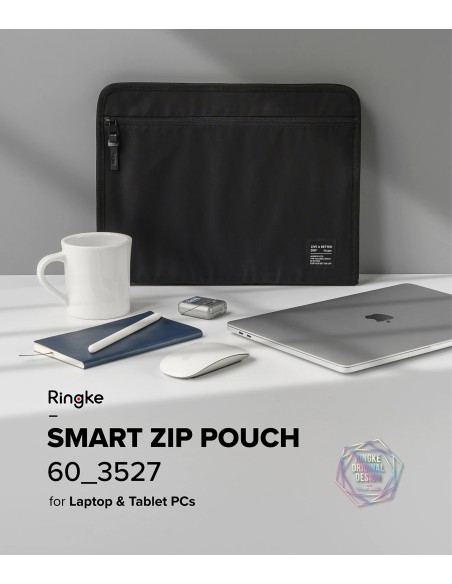 
Nešiojamojo planšetinio kompiuterio iki 13 colių „Smart Zip Pouch“ tamsiai mėlynos spalvos maišelio dėklas
