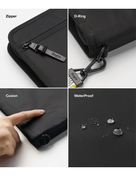 
Nešiojamojo planšetinio kompiuterio iki 13 colių „Smart Zip Pouch“ tamsiai mėlynos spalvos maišelio dėklas
