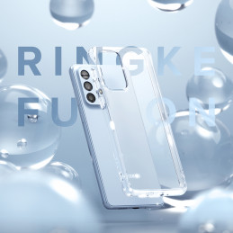 
Galaxy A73 Fusion Matte pusiau permatomas dėklas su gelio rėmeliu
