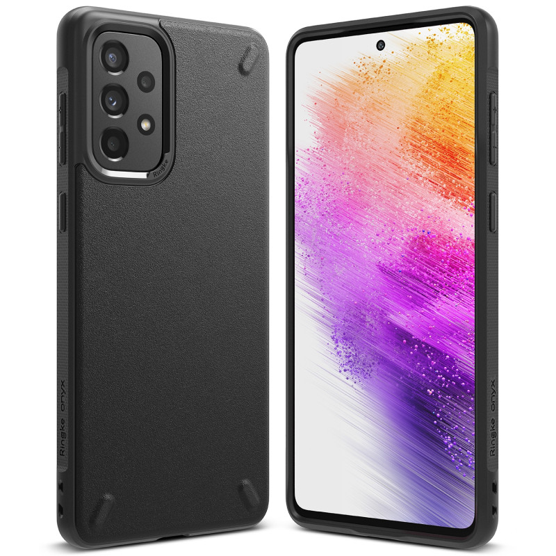 
Patvarus ir lankstus dėklas Galaxy A73 Onyx juodas
