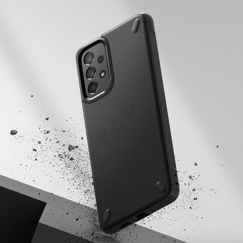 Patvarus ir lankstus dėklas Galaxy A73 Onyx juodas