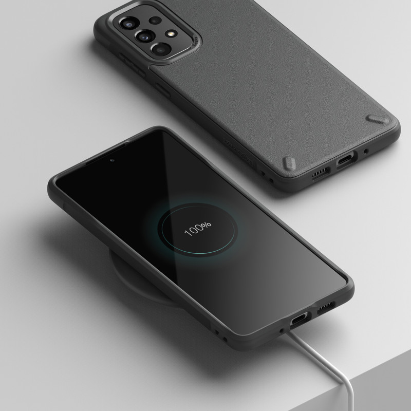 Patvarus ir lankstus dėklas, skirtas Galaxy A73 Onyx pilkai