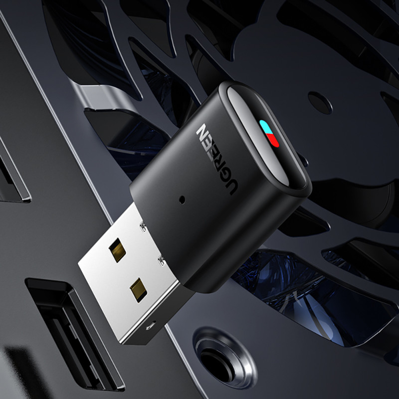 Bluetooth siųstuvo adapteris Playstation Nintendo Switch ausinėms, juodas