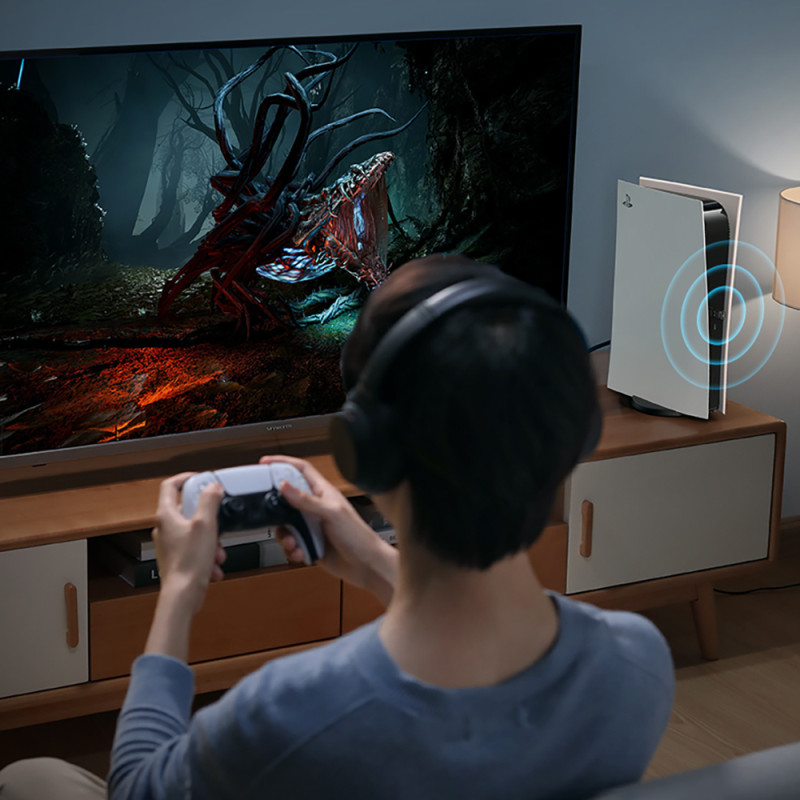 Bluetooth siųstuvo adapteris Playstation Nintendo Switch ausinėms, juodas