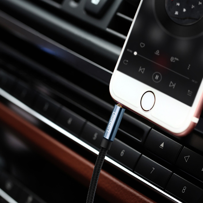 
Kabelis garso kampinis kabelis 2x mini lizdas 3,5 mm 0,5 m mėlynas
