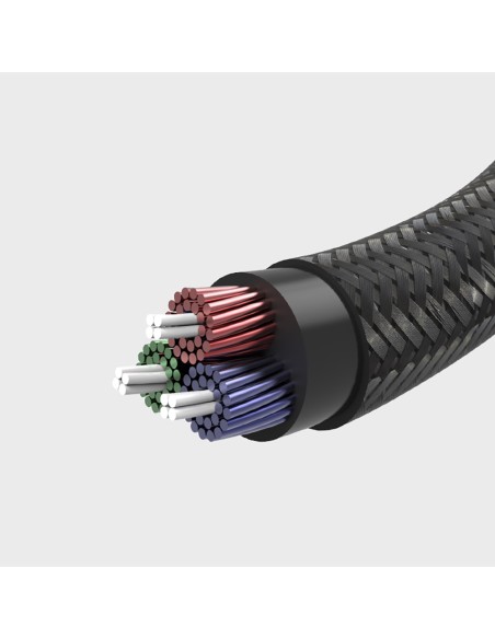 
Kabelis garso kampinis kabelis 2x mini lizdas 3,5 mm 0,5 m mėlynas
