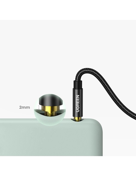 
Kabelis garso kampinis kabelis 2x mini lizdas 3,5 mm 0,5 m mėlynas
