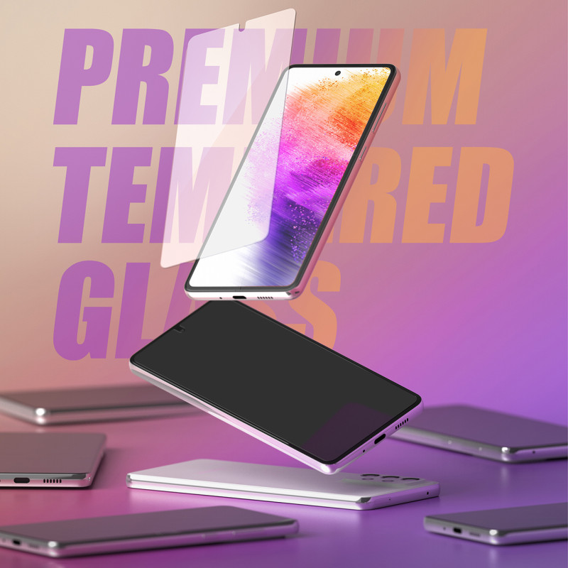 Grūdintas stiklas, skirtas Galaxy A73 5G Invisible Defender ID Glass 2.5D 0.33mm