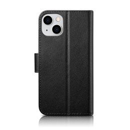 
2 viename odinis atverčiamas dangtelis iPhone 14 anti-RFID piniginės dėklas, juodas
