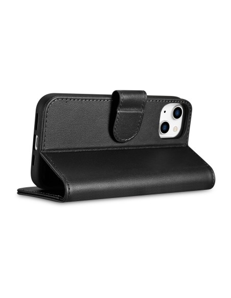 
2 viename odinis atverčiamas dangtelis iPhone 14 anti-RFID piniginės dėklas, juodas
