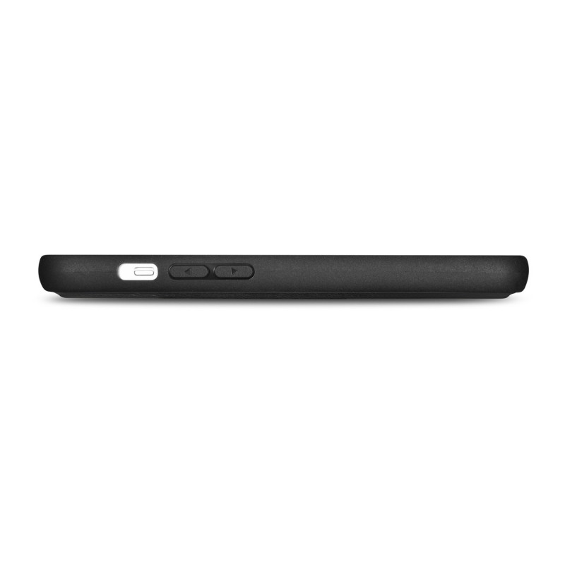 2in1 odinis atverčiamas dangtelis iPhone 14 Pro anti-RFID piniginės dėklas, juodas