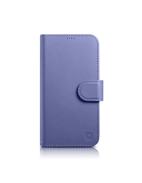 
2in1 odinis atverčiamas dangtelis iPhone 14 Pro anti-RFID piniginės dėklas Šviesiai violetinis
